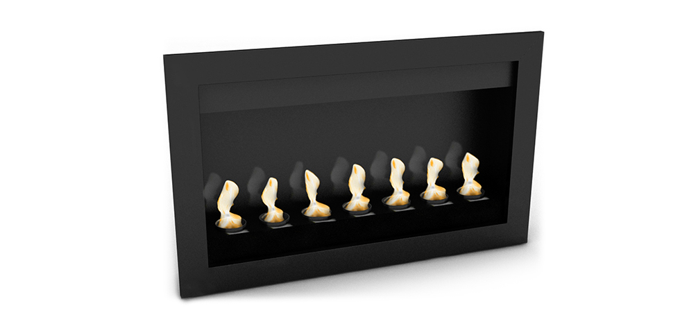 Chimenea Contemporánea de Etanol de Suelo VPF-FD50-NEGRO