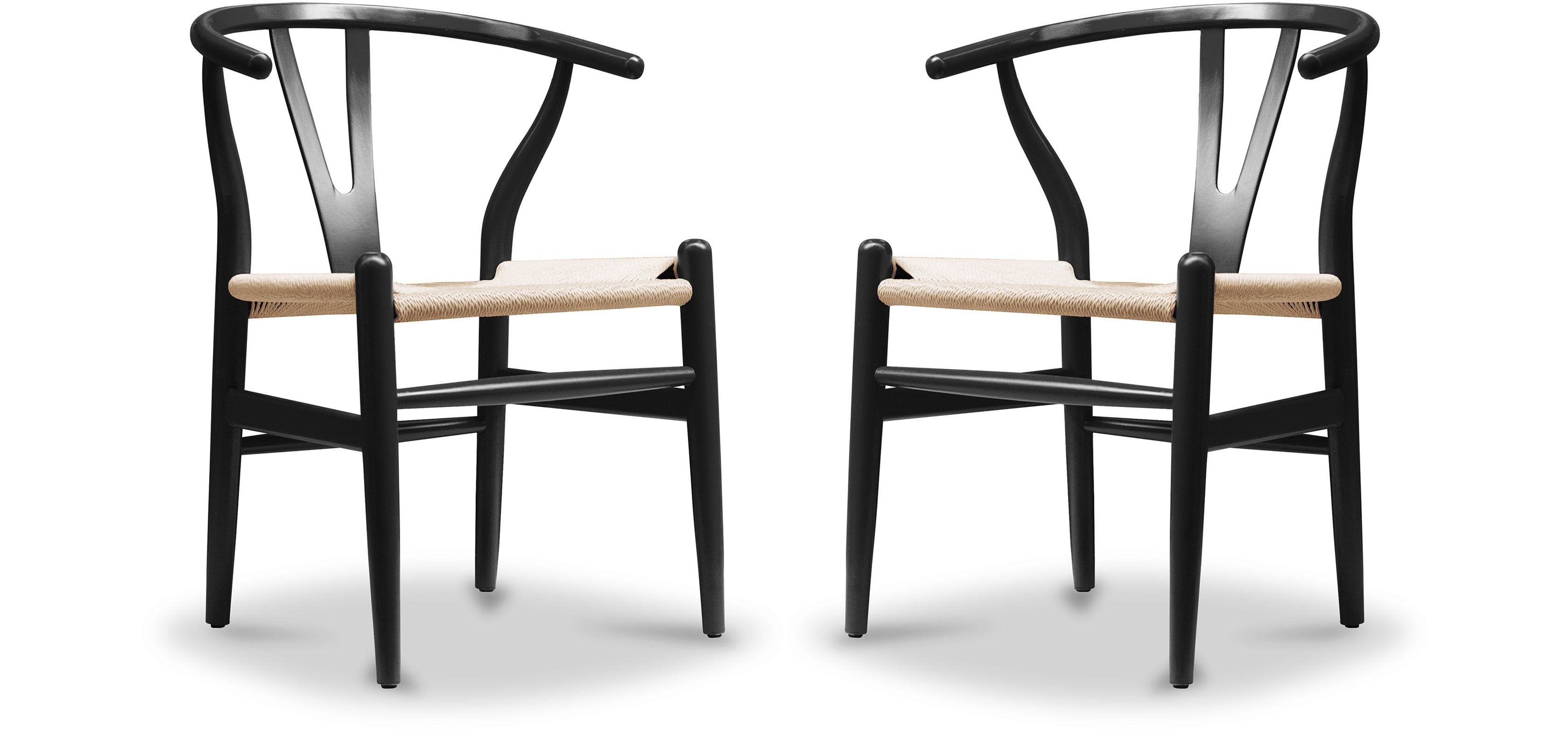 Pack de Sillas de diseño Wish CV24 - Mimbre