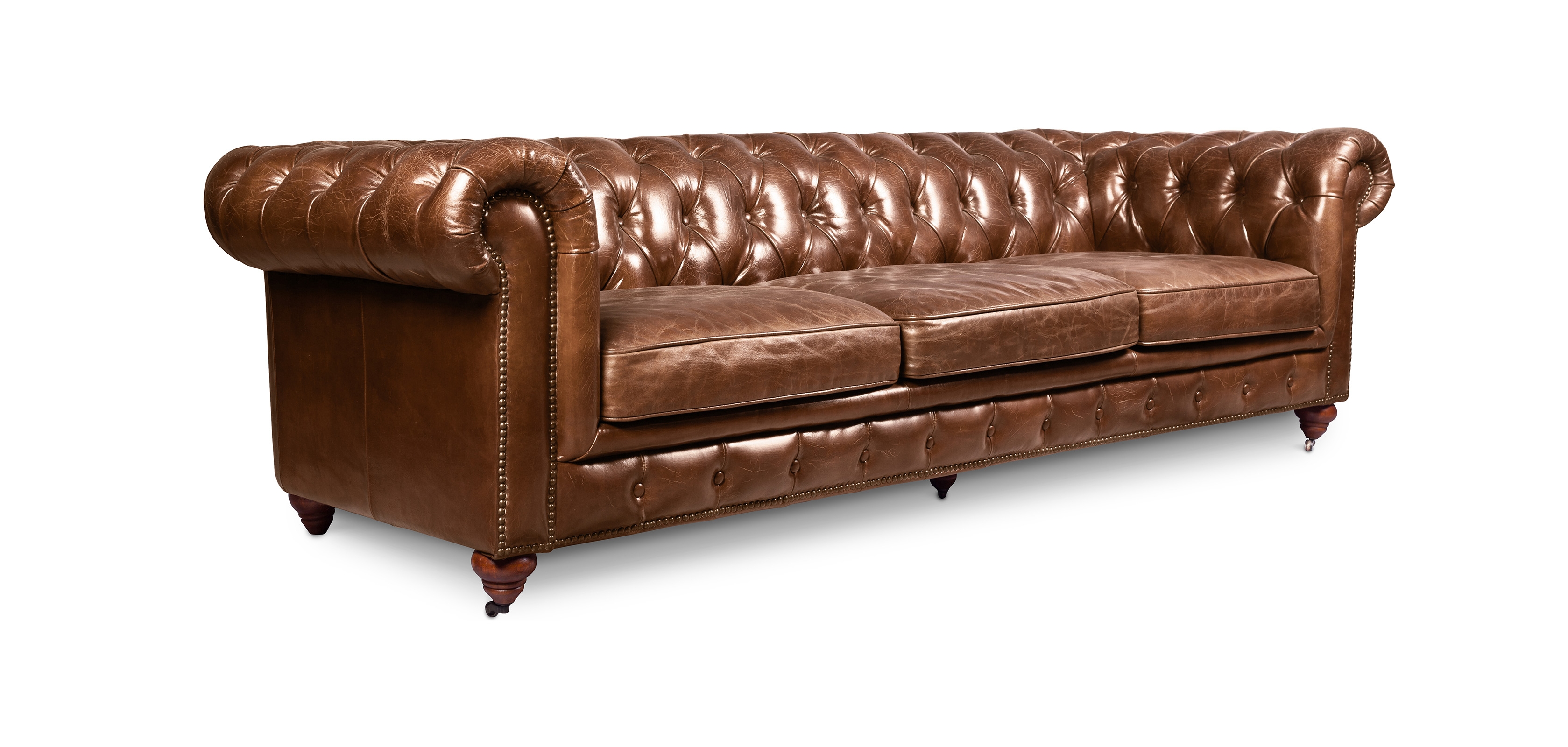 made leather sofa chesterfield